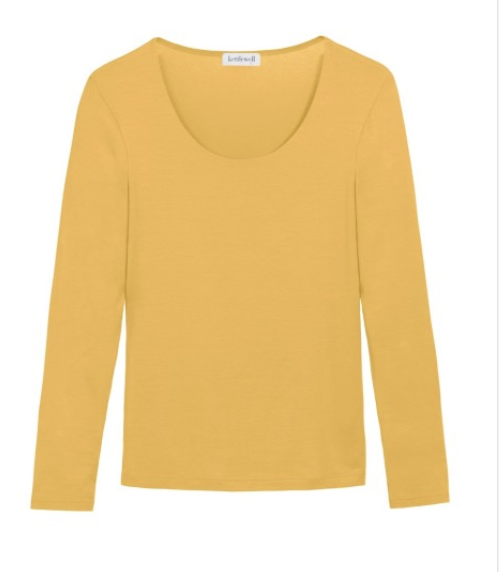 Yellow round neck